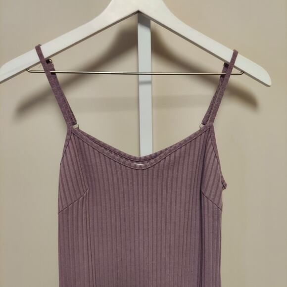 Say What‎ Ribbed Midi Slip Dress M Adjustable Straps Y2K Bodycon Fairy Grunge - Picture 2 of 10